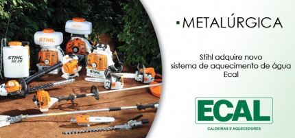 STIHL com aquecedores de água da Ecal Caldeiras