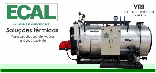 Caldeira Industrial atende demandas de 300 até 5000 kg/h de vapor